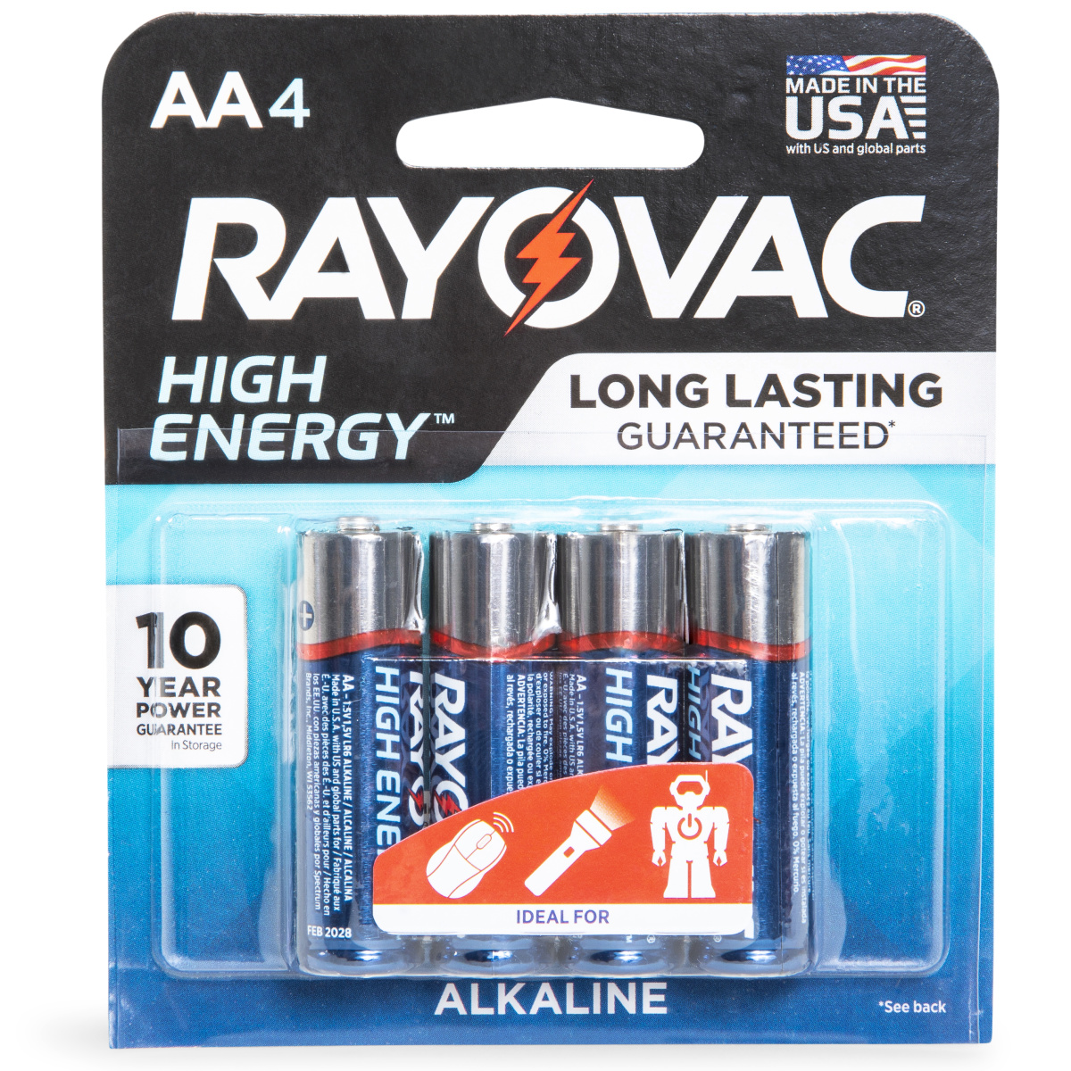 Rayovac® Aa Batteries 4-Pack