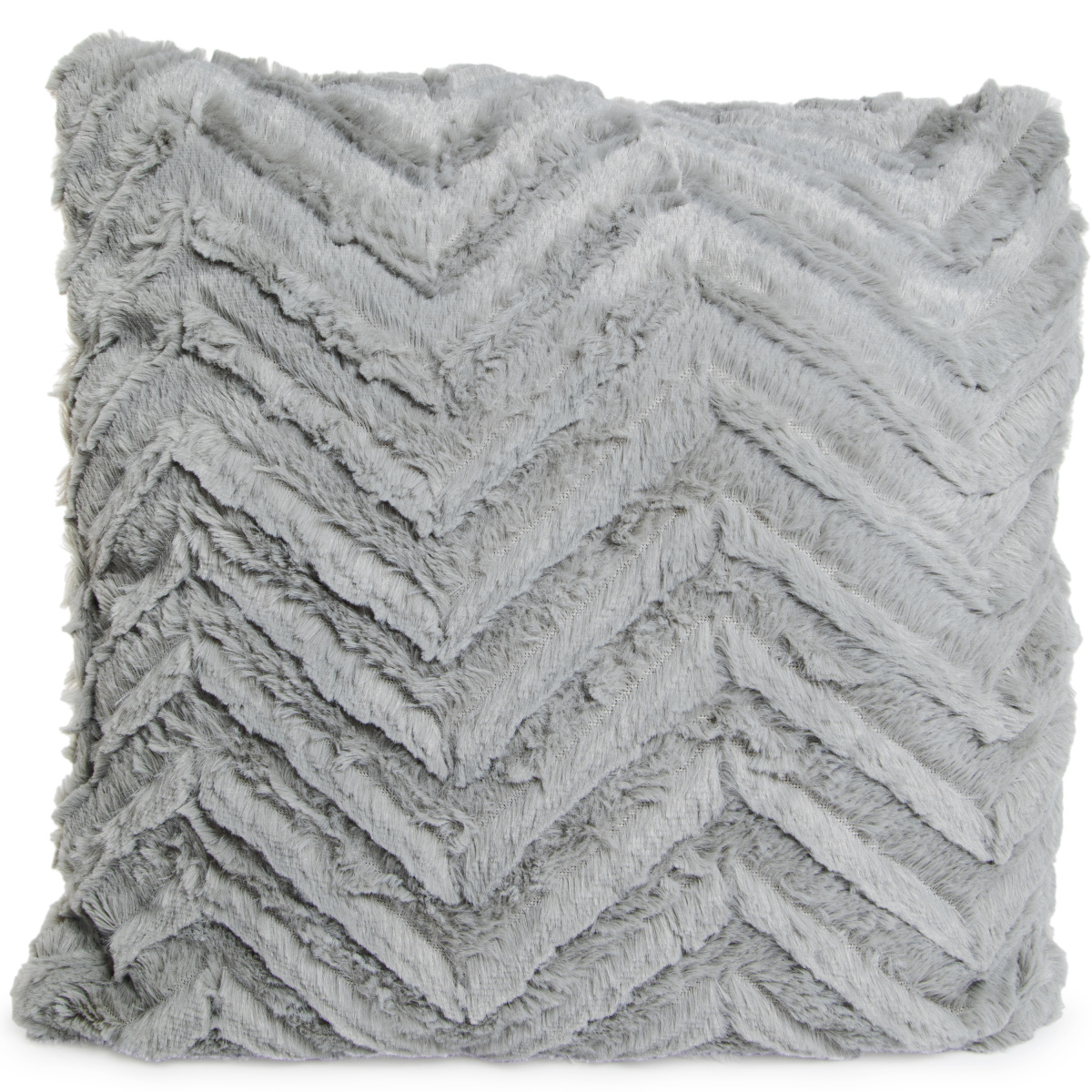 Luxe Collection Textured Pillow - Gray 16in x