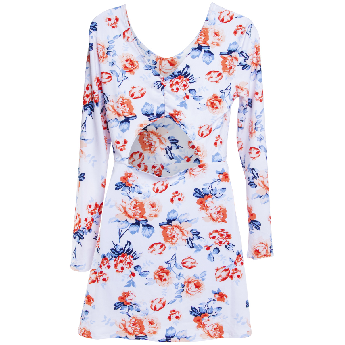 Juniors Skater Dress - White Floral