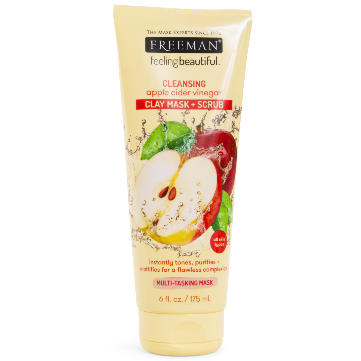 Freeman® Feeling Beautiful™ Cleansing Apple Cider Vinegar Clay Mask + Scrub