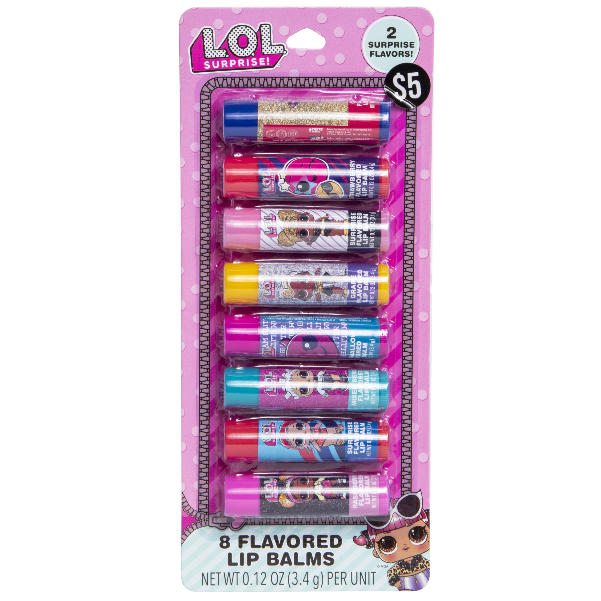 L.O.L. Surprise!™ Flavored Lip Balms 8-Pack