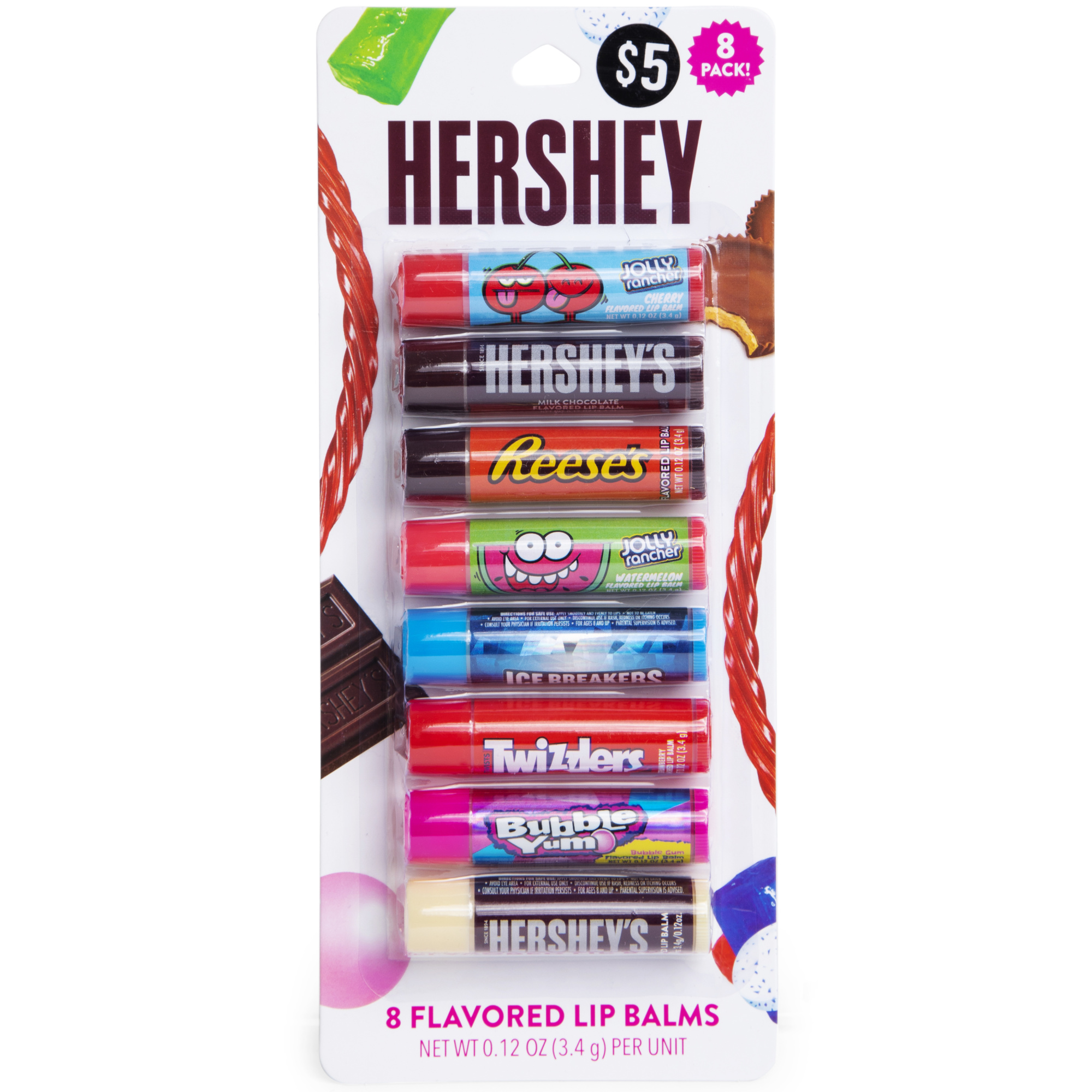 Hershey® Flavored Lip Balm Assorted 8-Pack