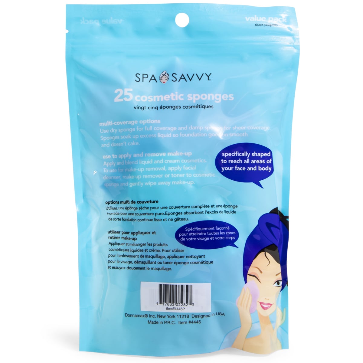 Spa Savvy™ 25-Piece Cosmetic Sponges + Blending Sponge Set
