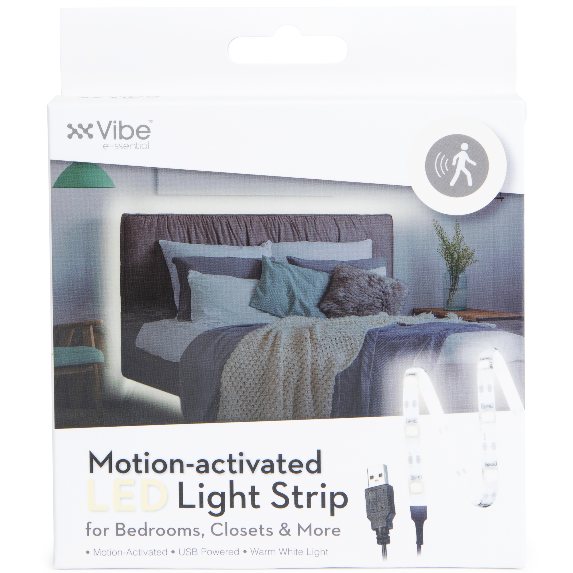 Motion-Activated LED Light Strip - Warm White