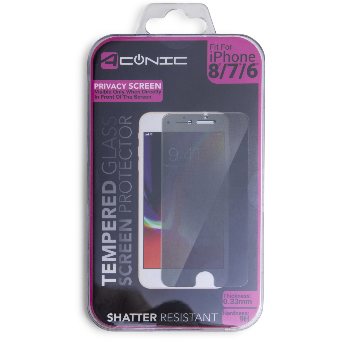 iPhone 8®/ 7®/ 6® Privacy Screen Tempered Glass Screen Protector