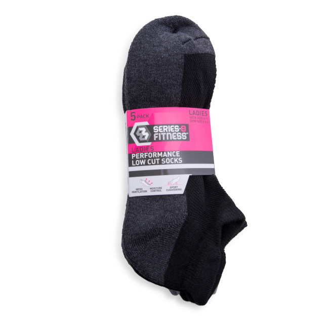 Pack Series-8 Fitness™ Ladies Performance Low-Cut Socks