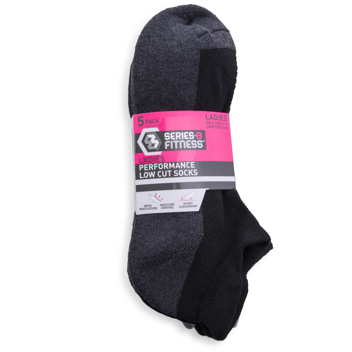 Series-8 Fitness™ Ladies Performance Low-Cut Socks -Pack