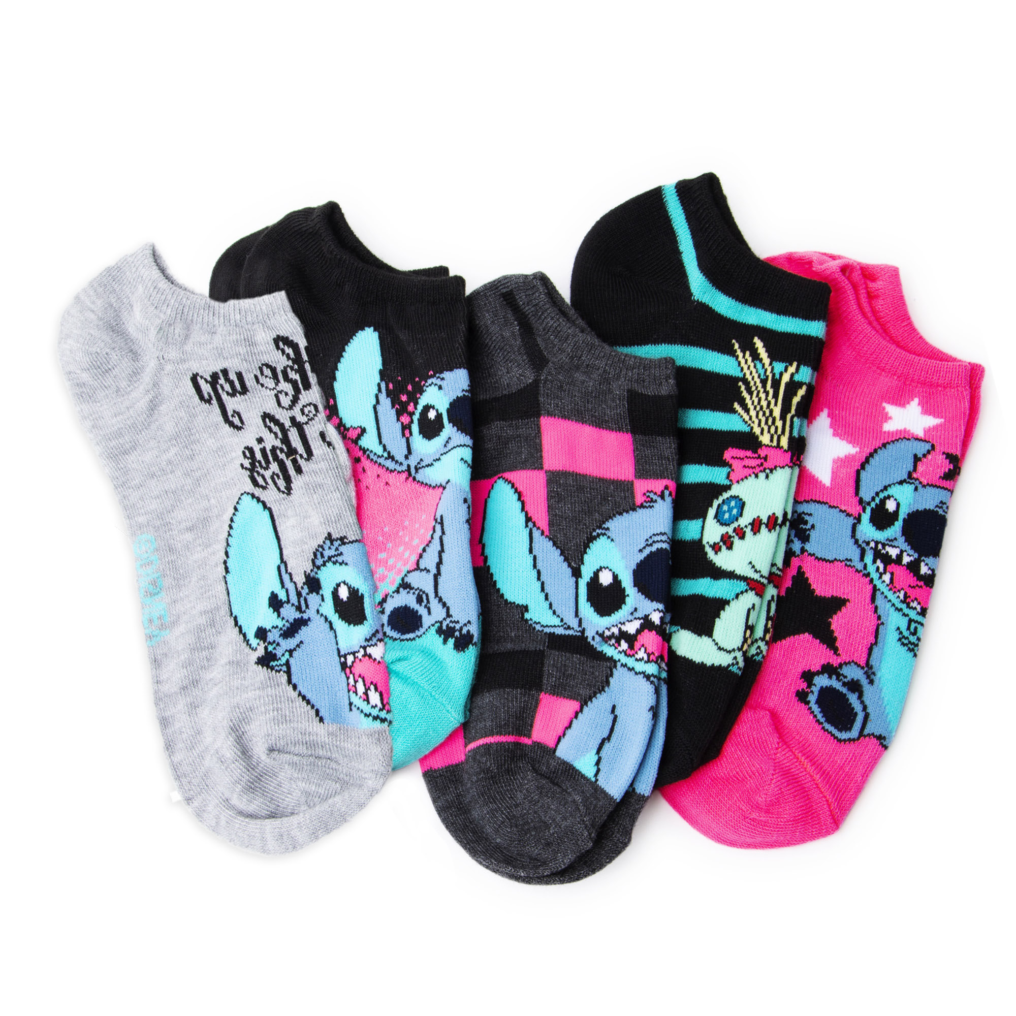 Lilo & Stitch™ No-Show Ankle Socks 5-Pack