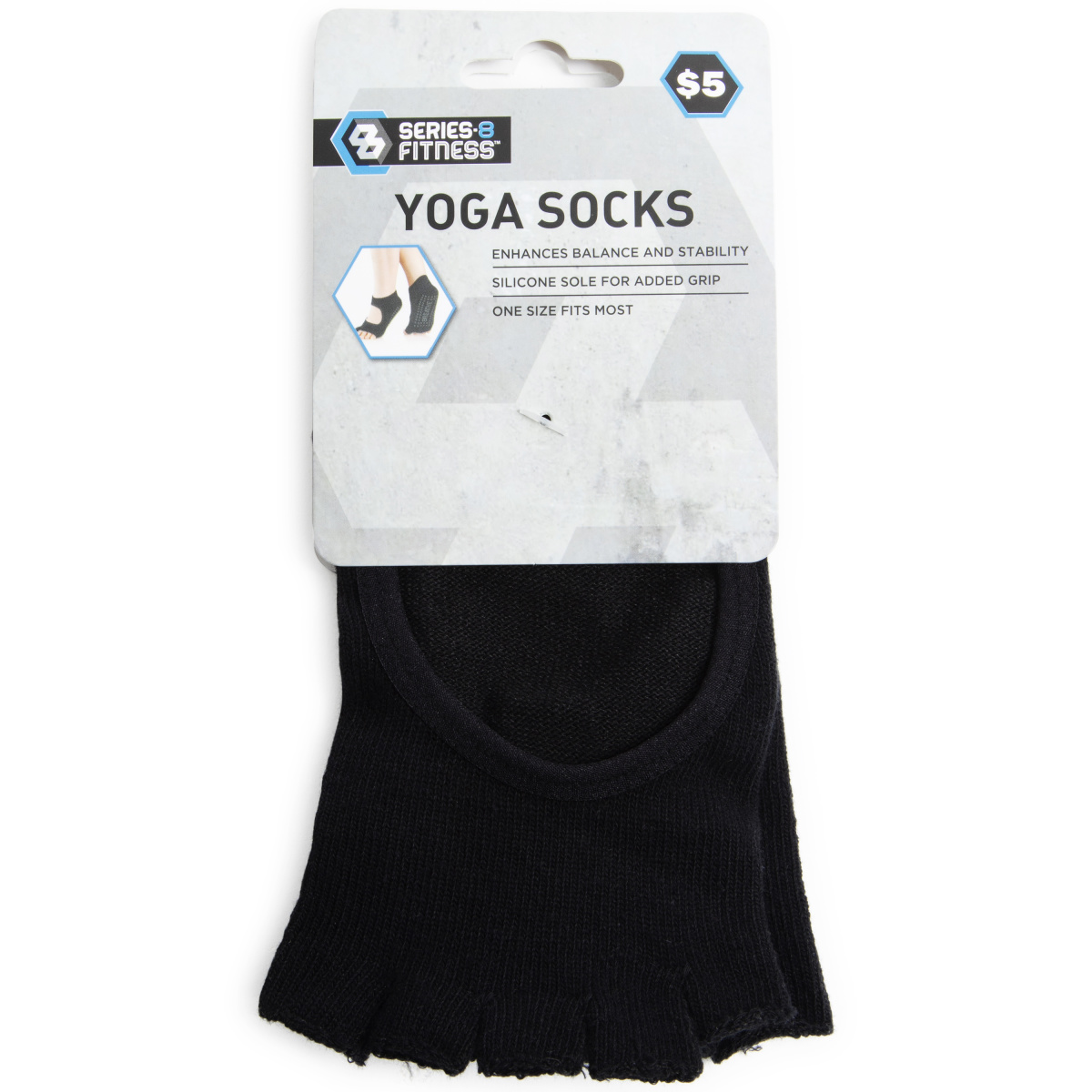 Series-8 Fitness™ Toeless Yoga Socks