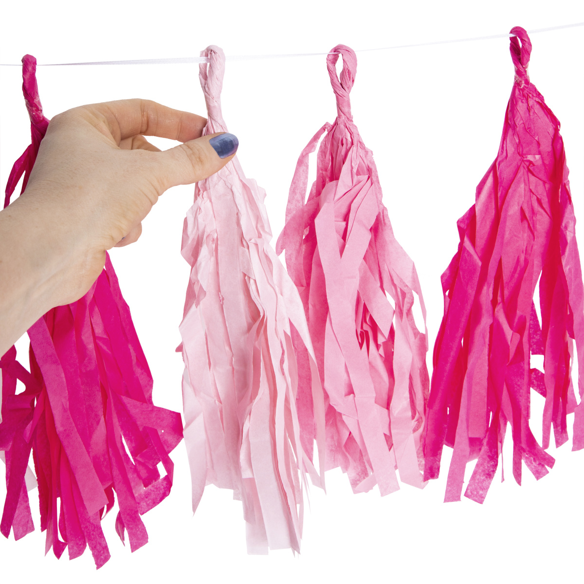 Tissue Paper Tassel Banner Decoration 10ft