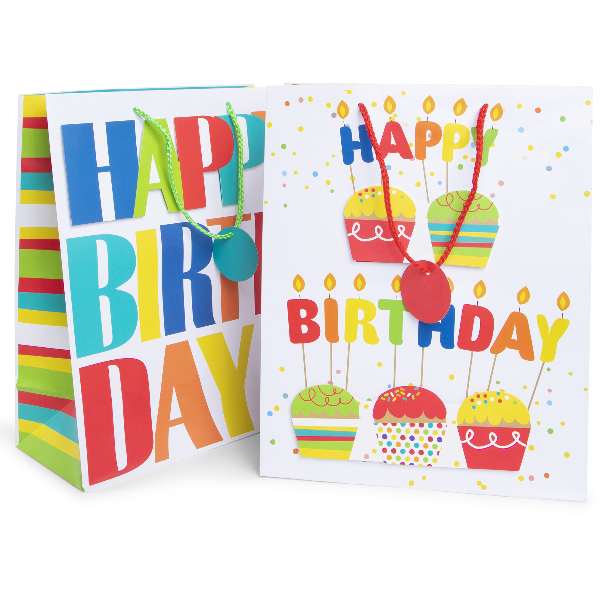 3D 'Happy Birthday' Gift Bags 10.5in x 12.75in
