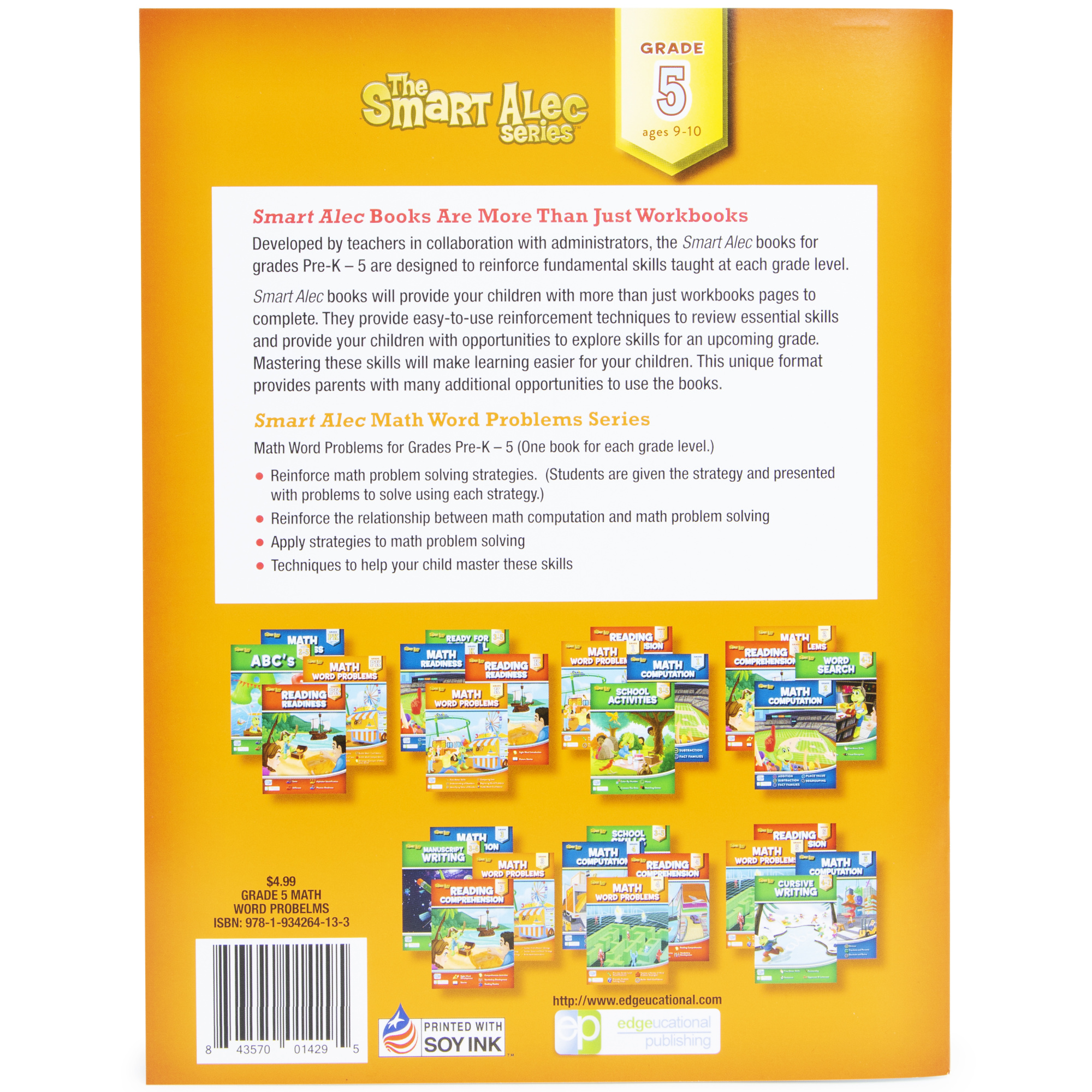 The Smart Alec Series™ Math Word Problems Workbook - Grade 5