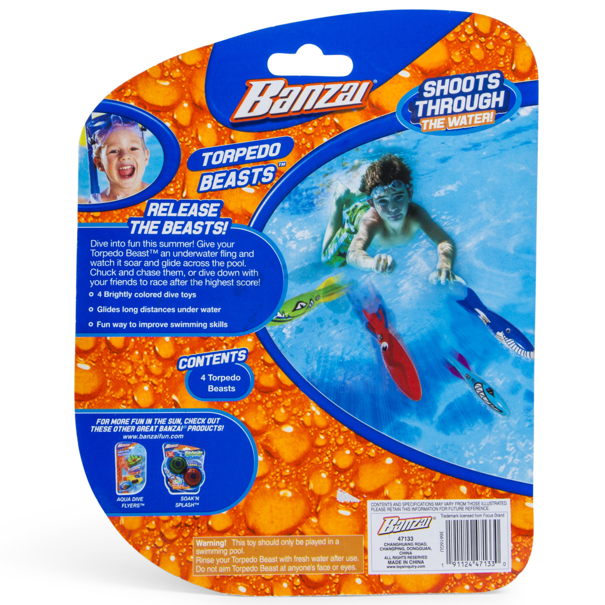 Torpedo Beats™ Dive Toys 4-Piece