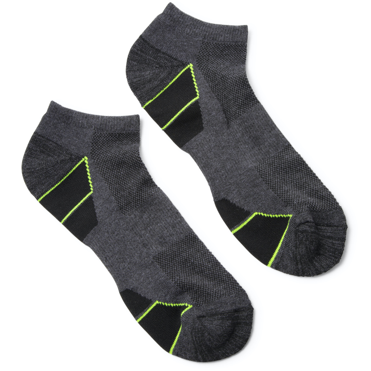 Series-8 Fitness™ Charcoal Gray Men’S Performance Low Cut Socks 5-Pack