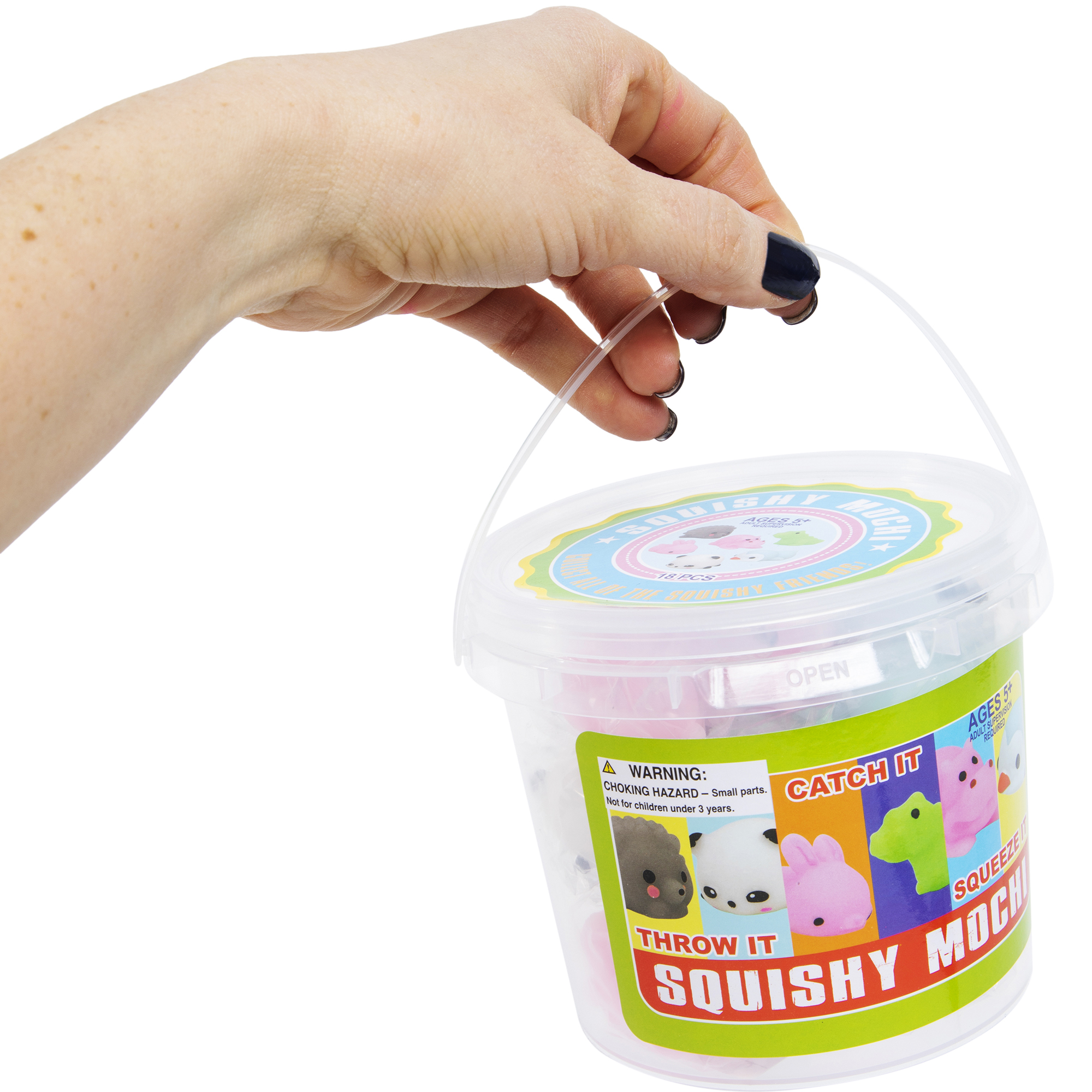 Squishy Mochi 16-Piece Bucket