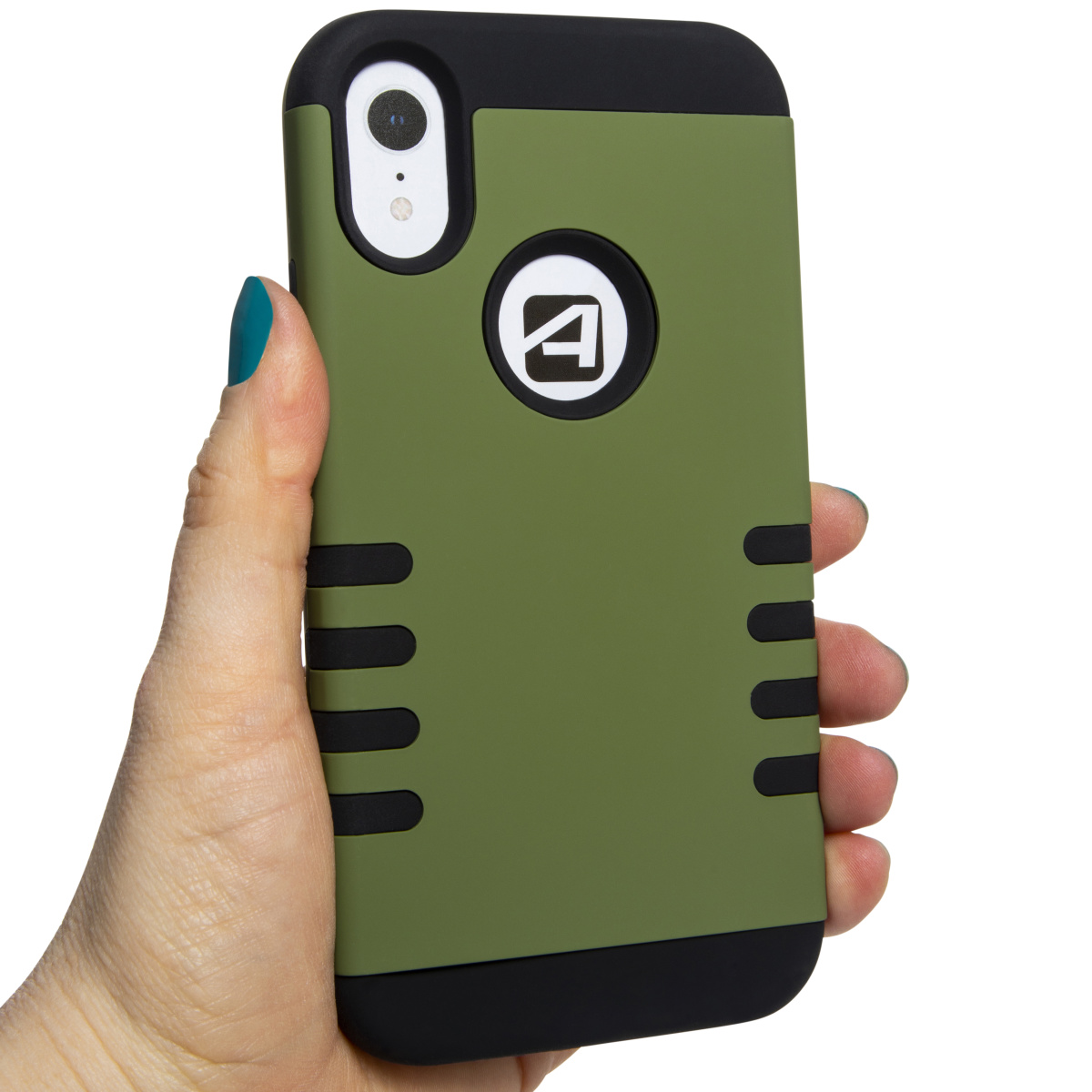 iPhone Xr® Safeguard Dual Layer Case - Olive Green