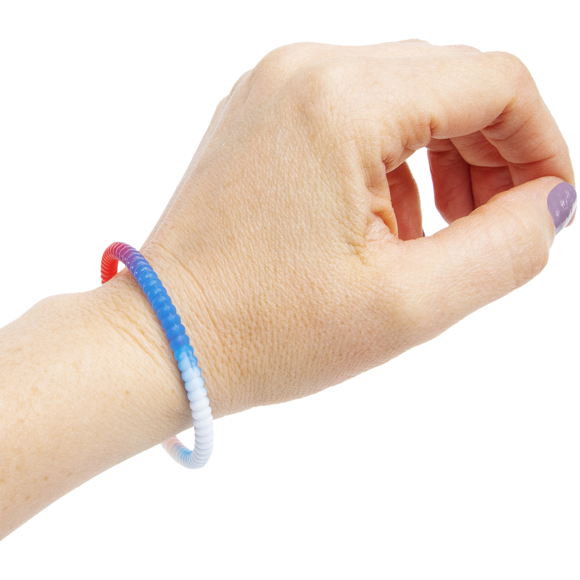 Mosquito Repellent Bracelet/Ankle Band 2-Pack - Red, White & Blue