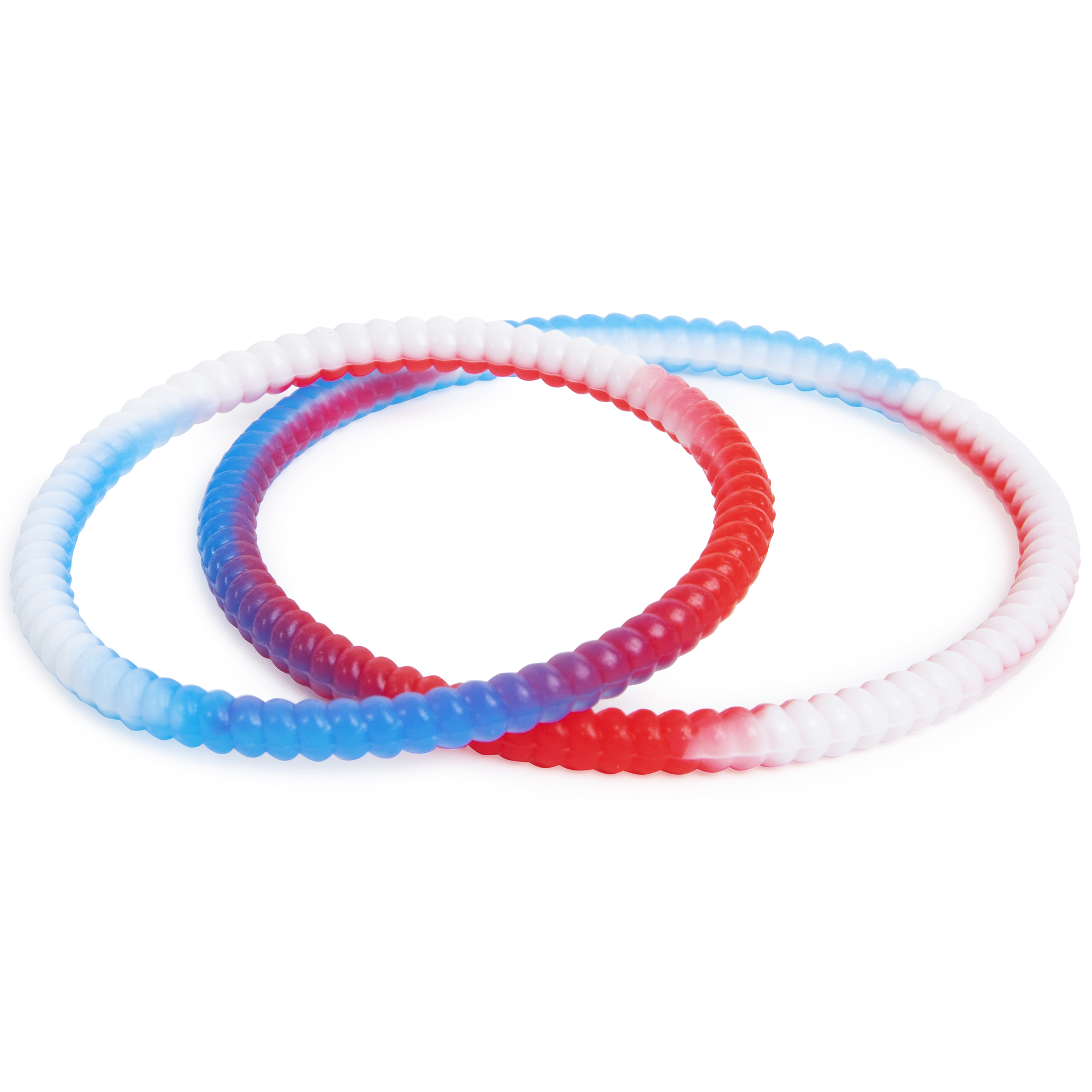Mosquito Repellent Bracelet/Ankle Band 2-Pack - Red, White & Blue