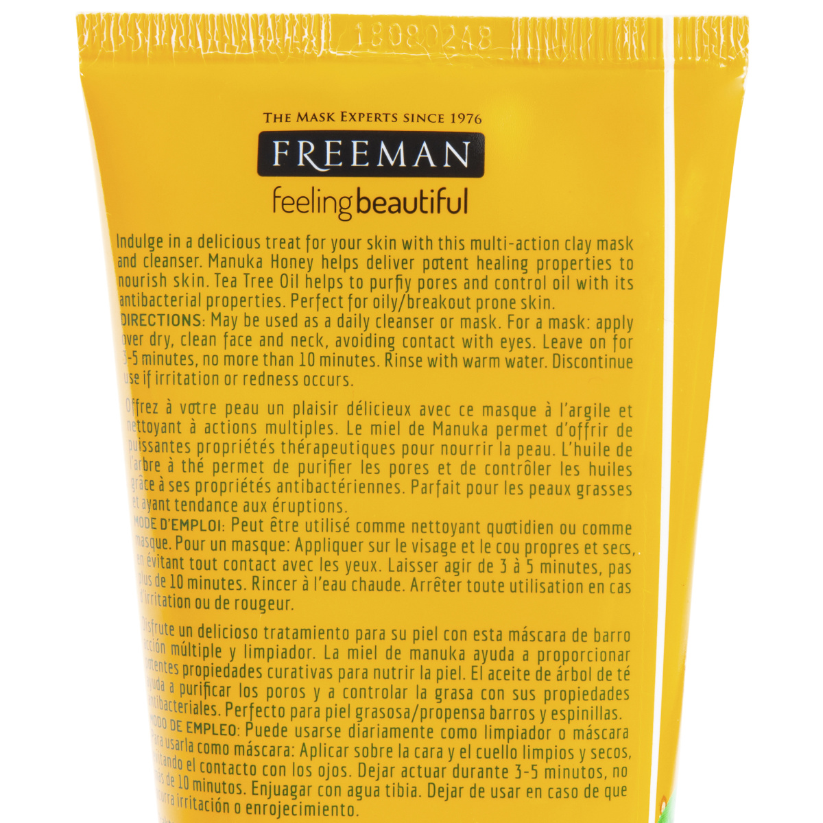 Freeman® Feeling Beautiful™ Deep Clearing Clay Mask & Cleanser With Makuna Honey & Tea Tree Oil