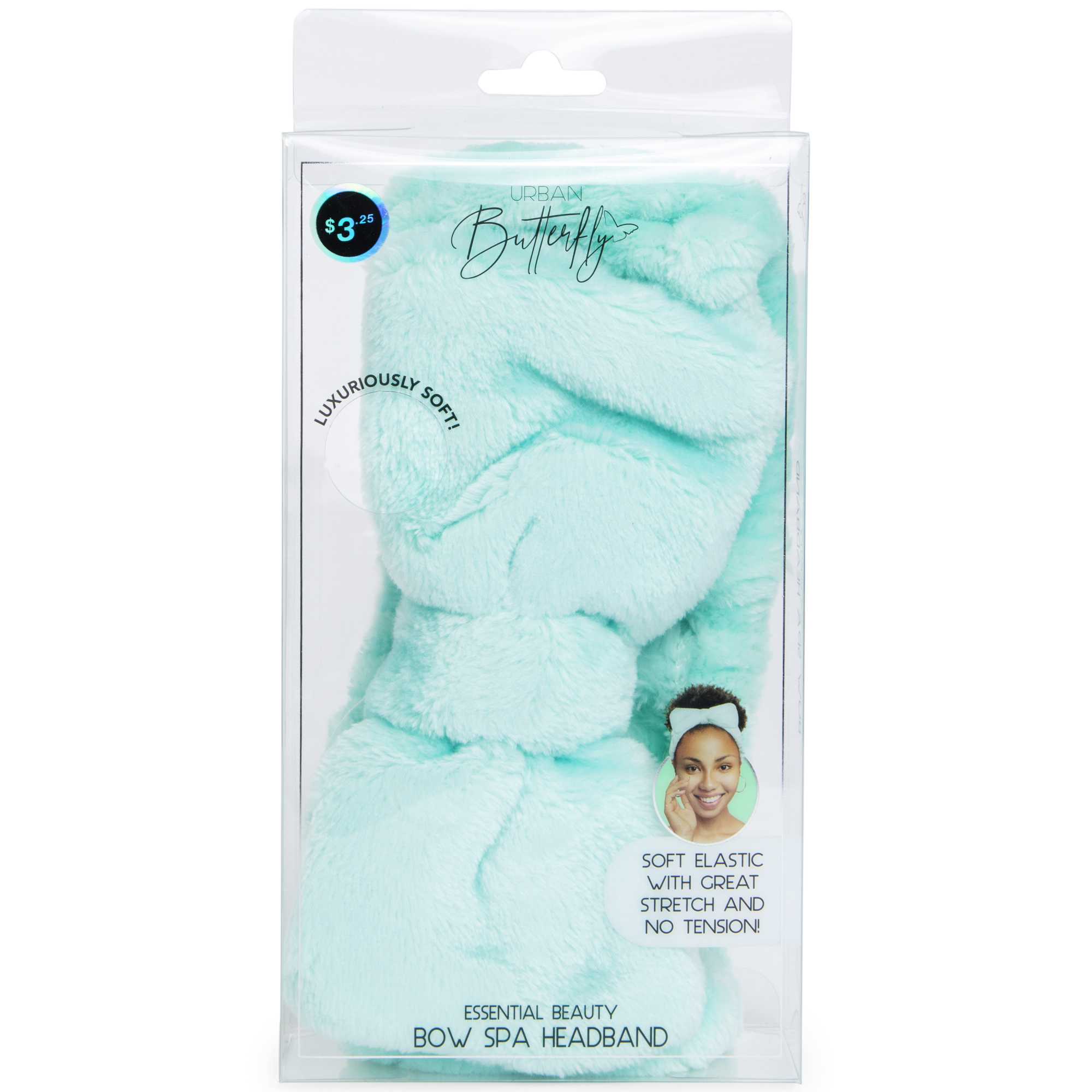 Plush Bow Spa Headband