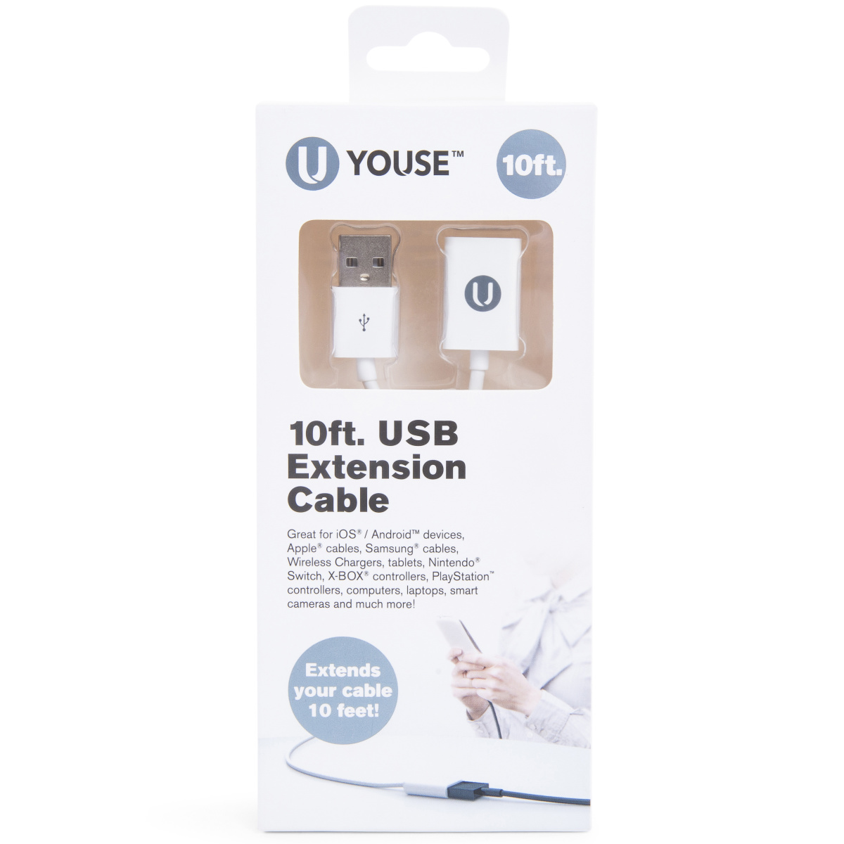 U-Youse™ 10ft. Usb Extension Cable | Five Below