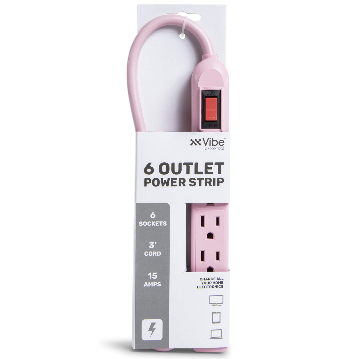 6-Outlet Power Strip 3-Feet Long