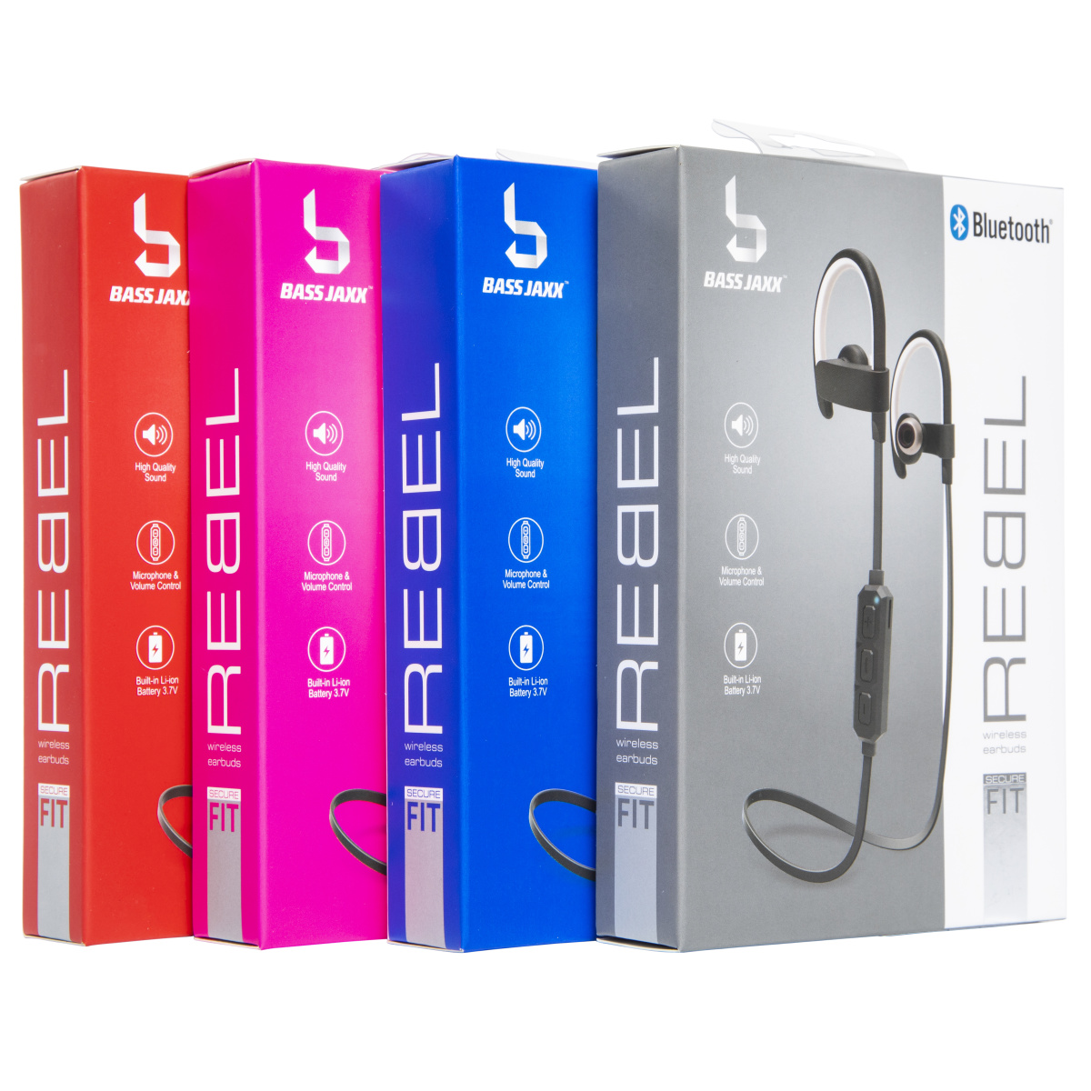 Bluetooth® Rebel Wireless Sport-Hook Earbuds