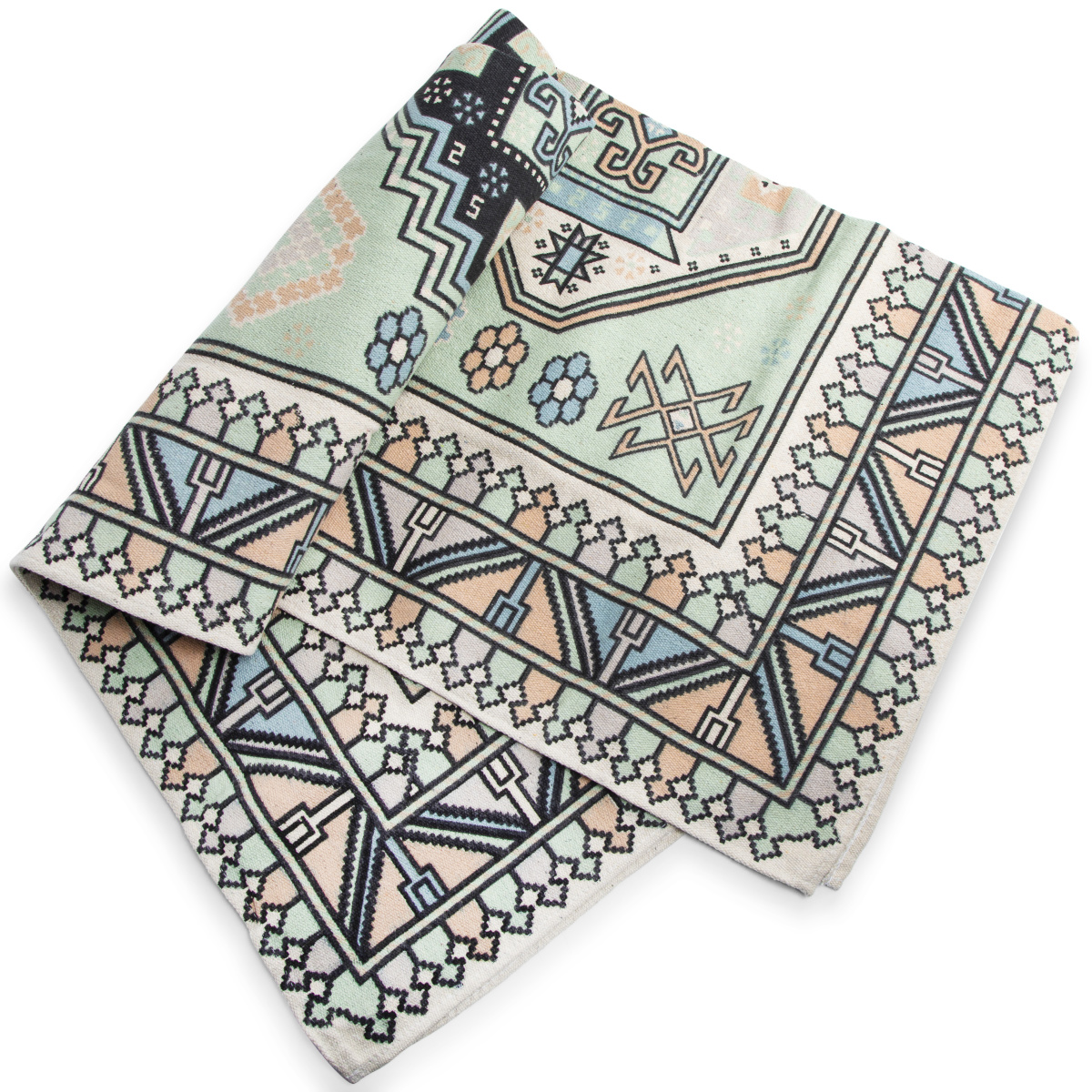 Printed Cotton Kilim Rug 3ft x 5ft