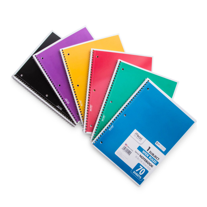 Mead® 1 Subject Wide-Ruled Spiral Notebook