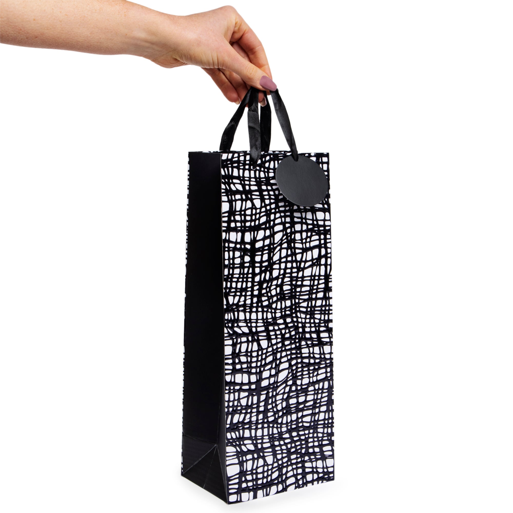 Textured Bottle Gift Bag 5.5in x 14.25in