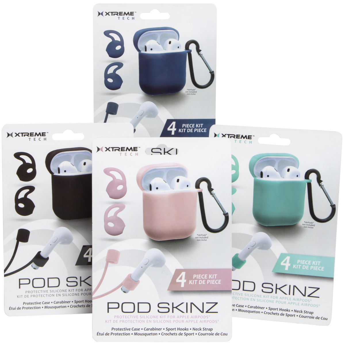 Pod Skinz For Apple Airpods® 4-Piece Kit