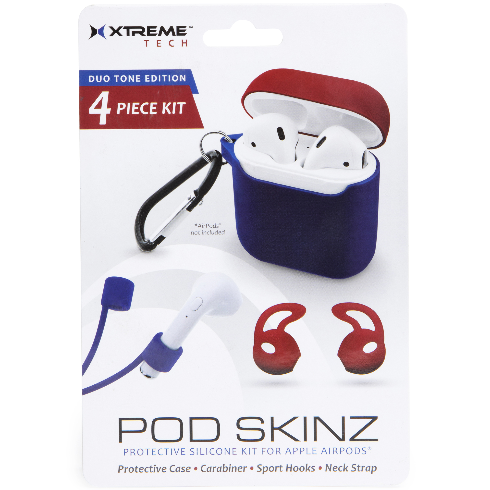Duo-Tone Pod Skinz Protective Silicone Accessory Kit For Apple