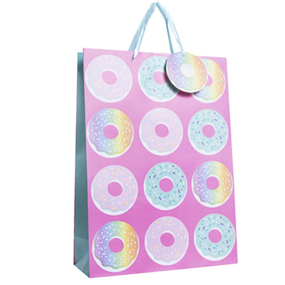 Pink Donut Large Gift Bags