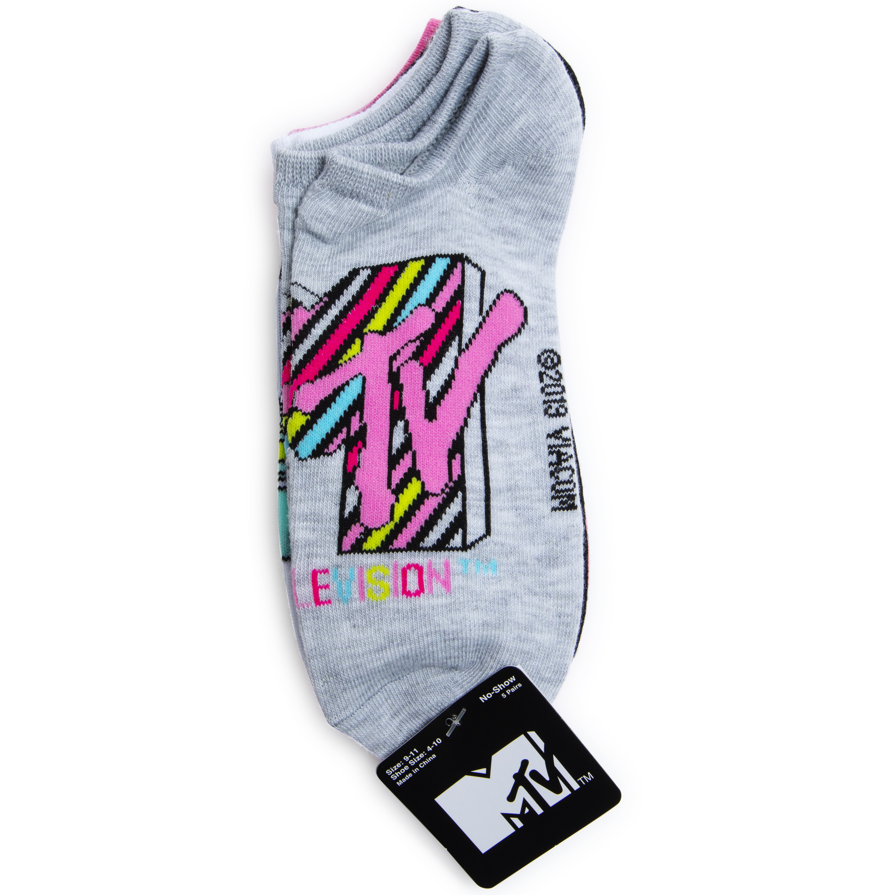 Ladies Mtv™ No-Show Ankle Socks 5-Pack