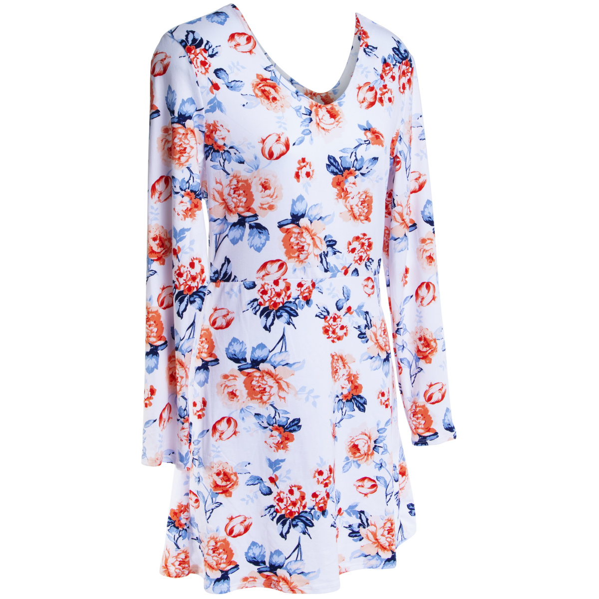 Juniors Skater Dress - White Floral