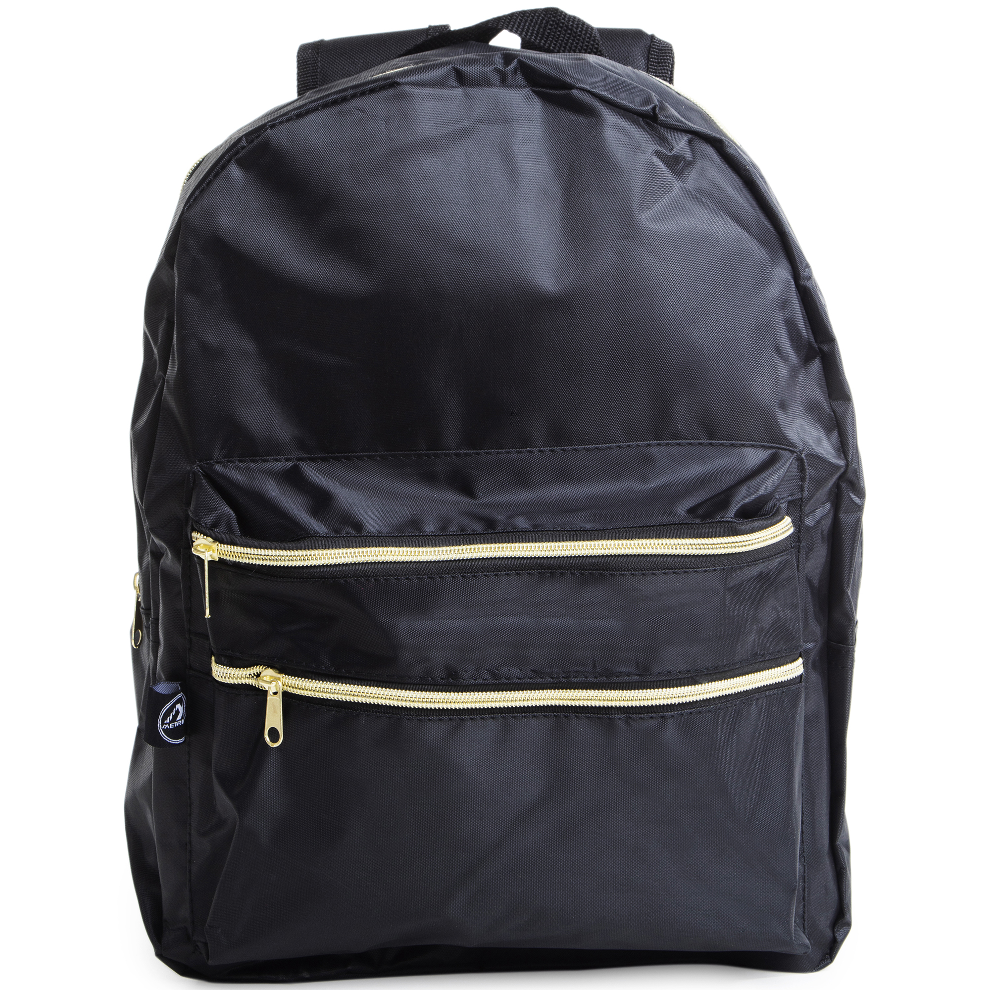 Double Front Zipper Pocket Backpack 16in
