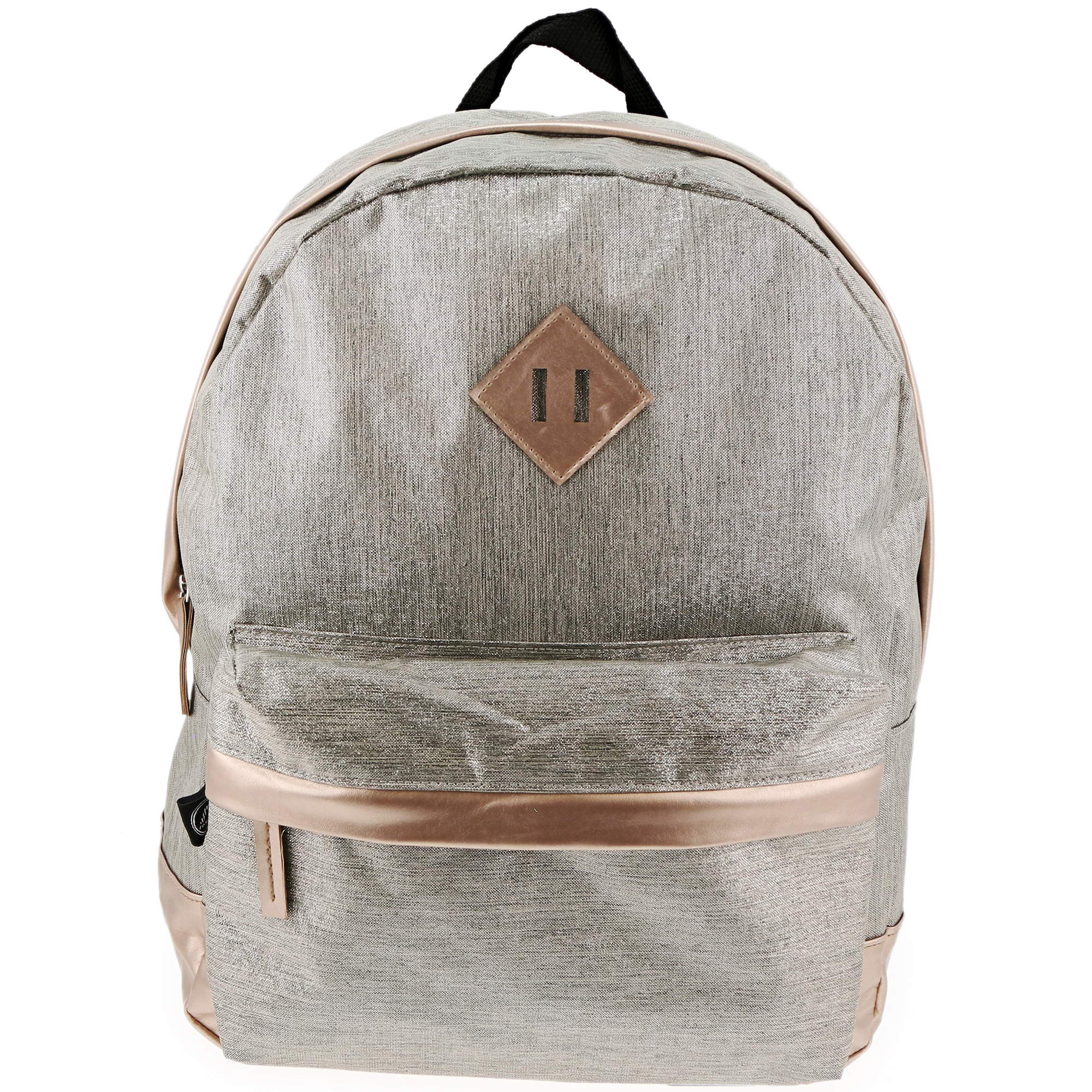 Metallic Polyester Backpack 16in