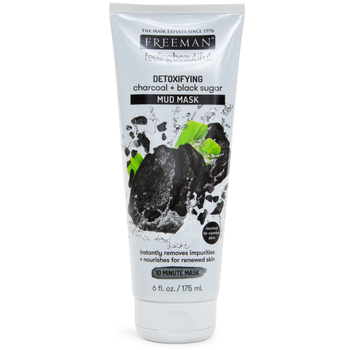 Freeman® Feeling Beautiful™ Detoxifying Charcoal + Black Sugar Mud Mask 6oz