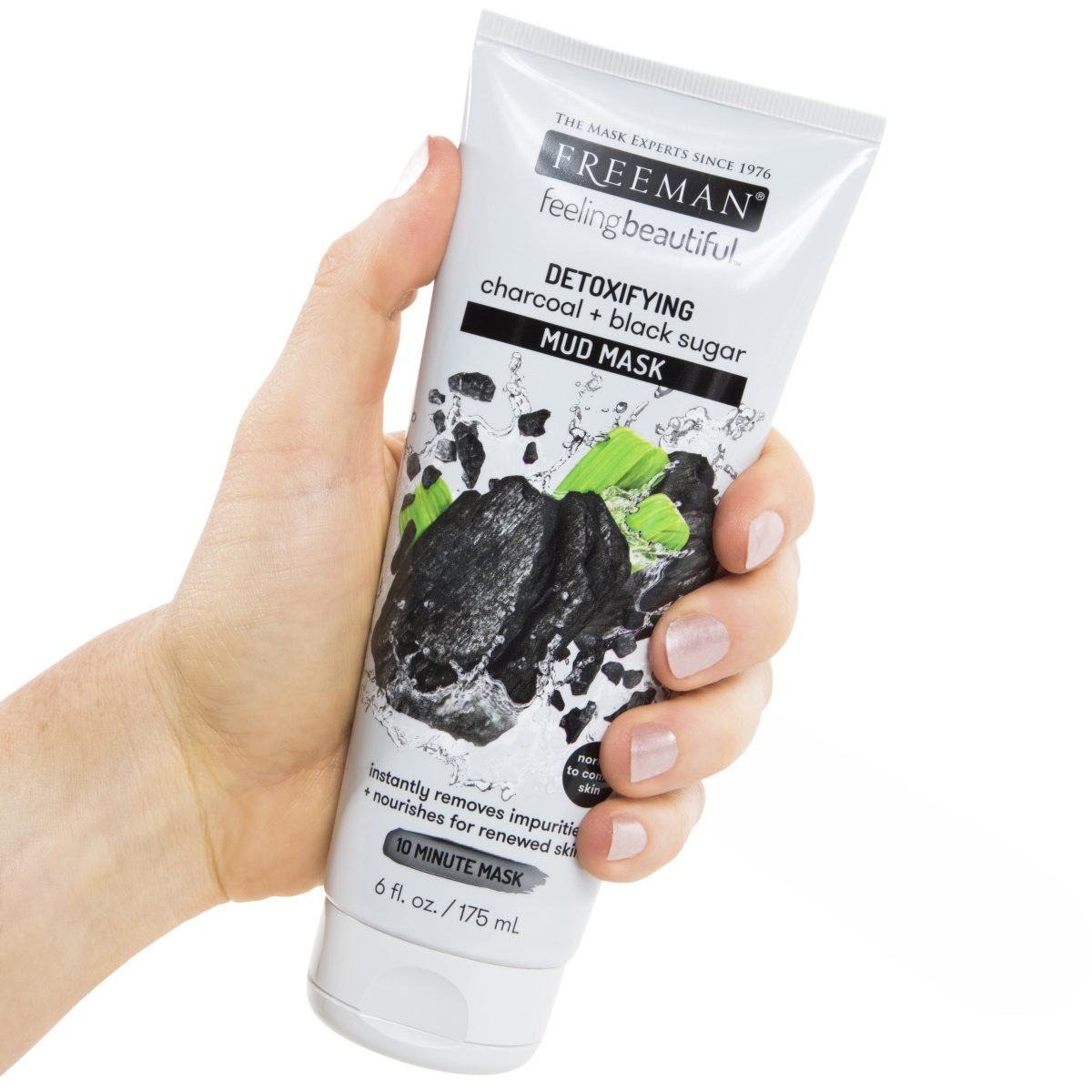 Freeman® Feeling Beautiful™ Detoxifying Charcoal + Black Sugar Mud Mask 6oz