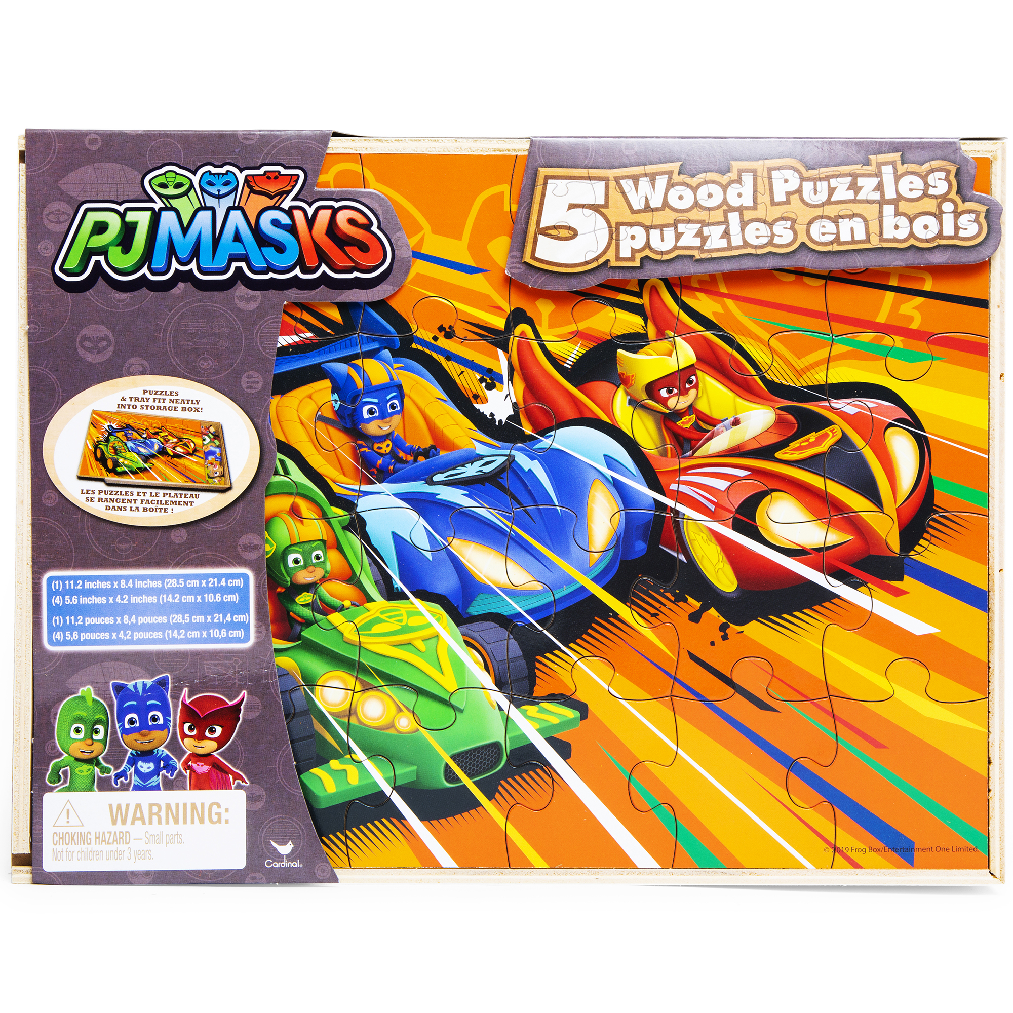 Pj Masks™ 5 Wood Puzzles & Box Set