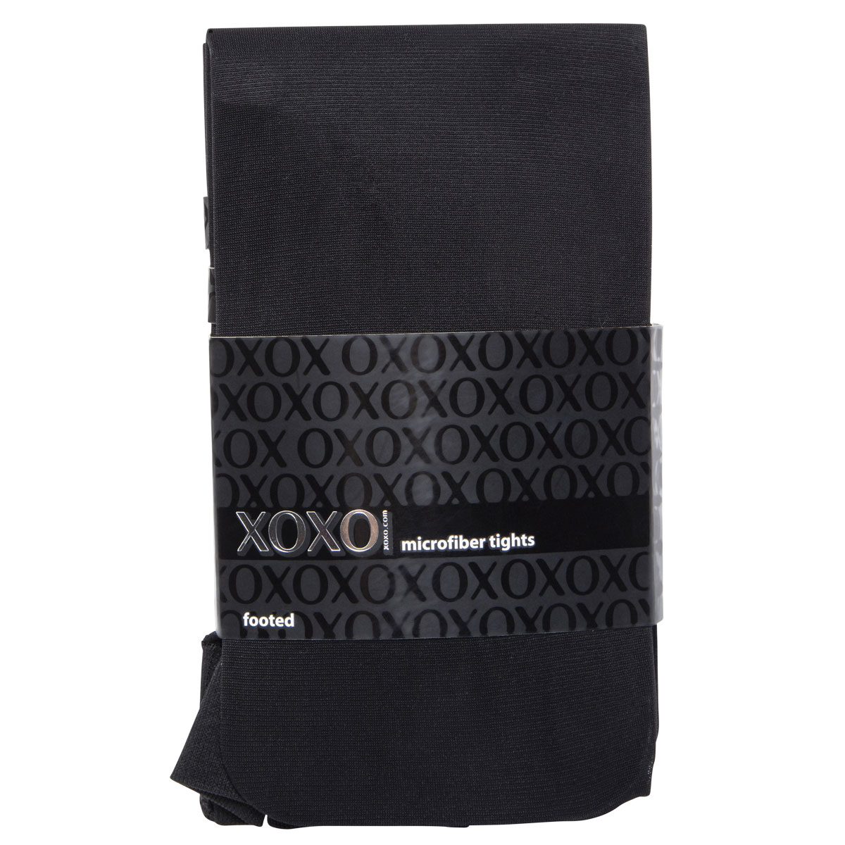 Juniors Black Microfiber Tights