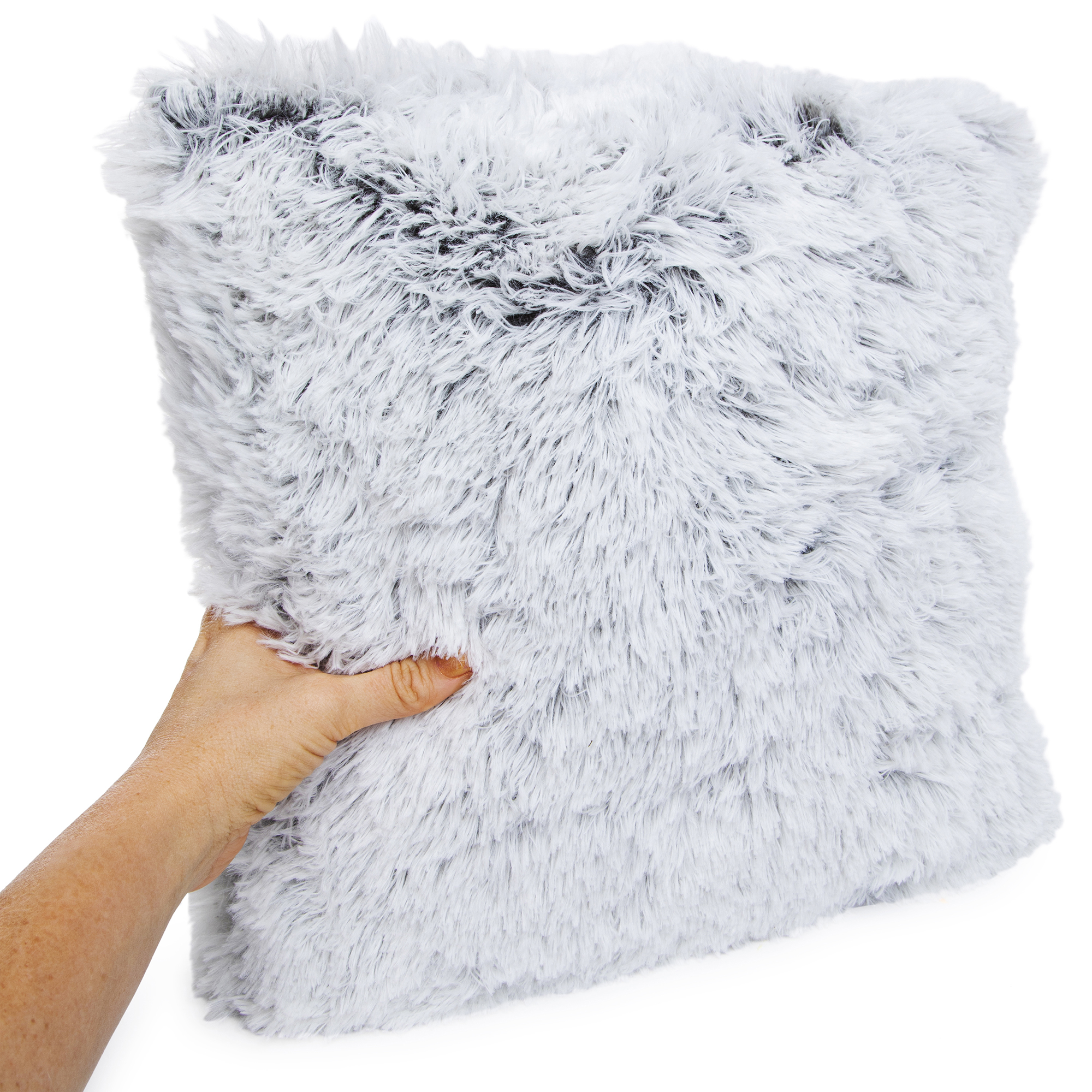 Dip-Dye Plush Throw Pillow 16in x