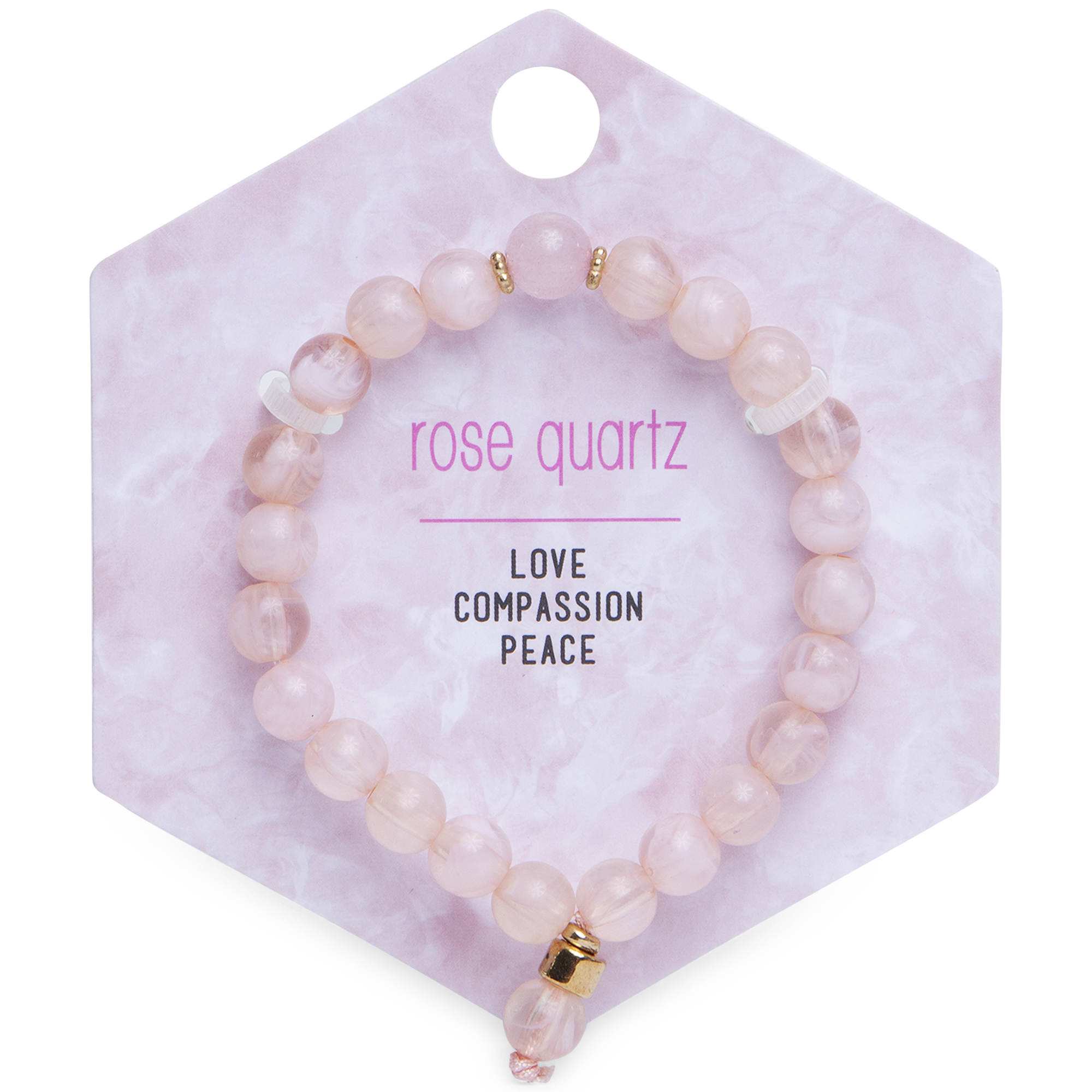 Rose Quartz Beaded Bracelet