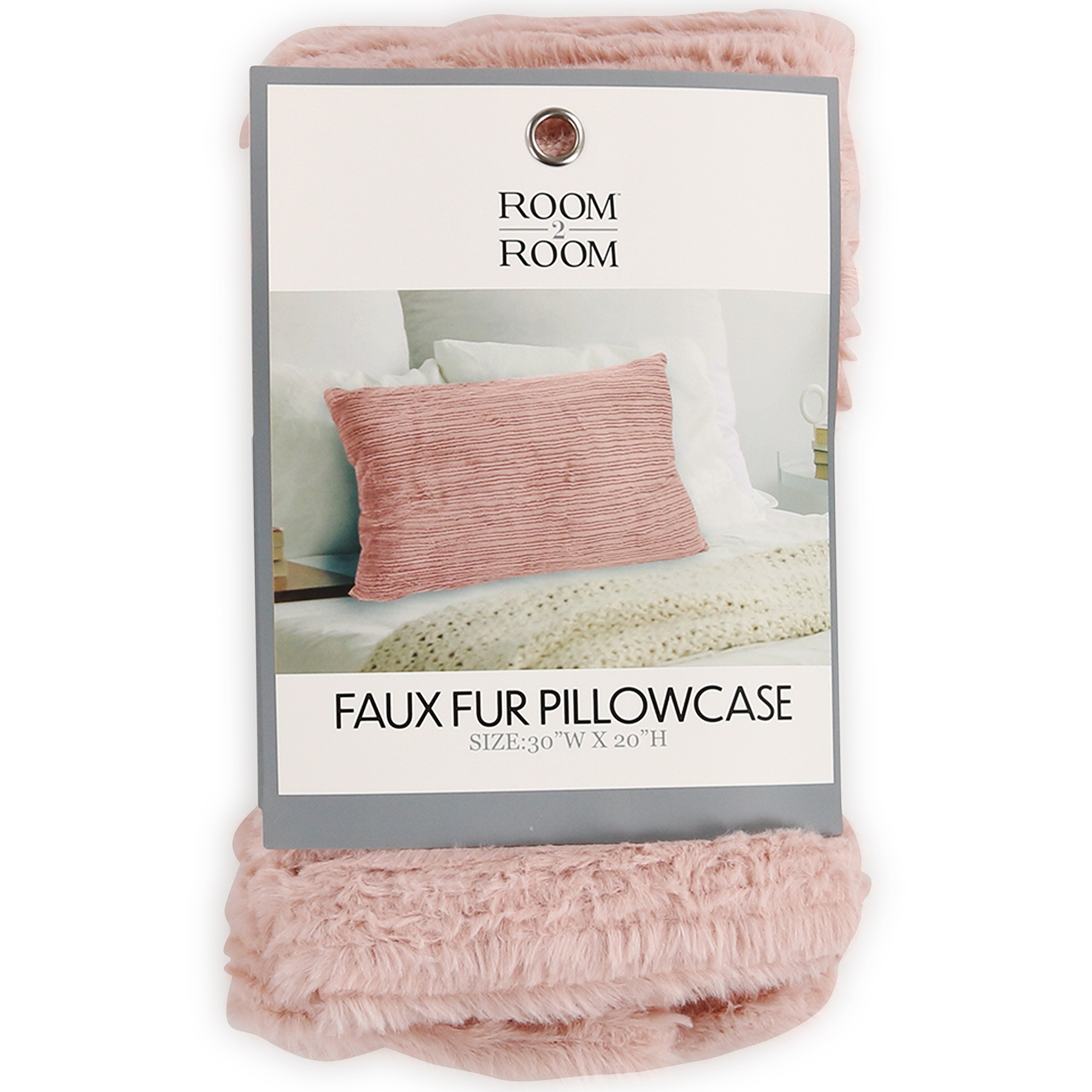 Faux Fur Pillowcase 20in x 30in