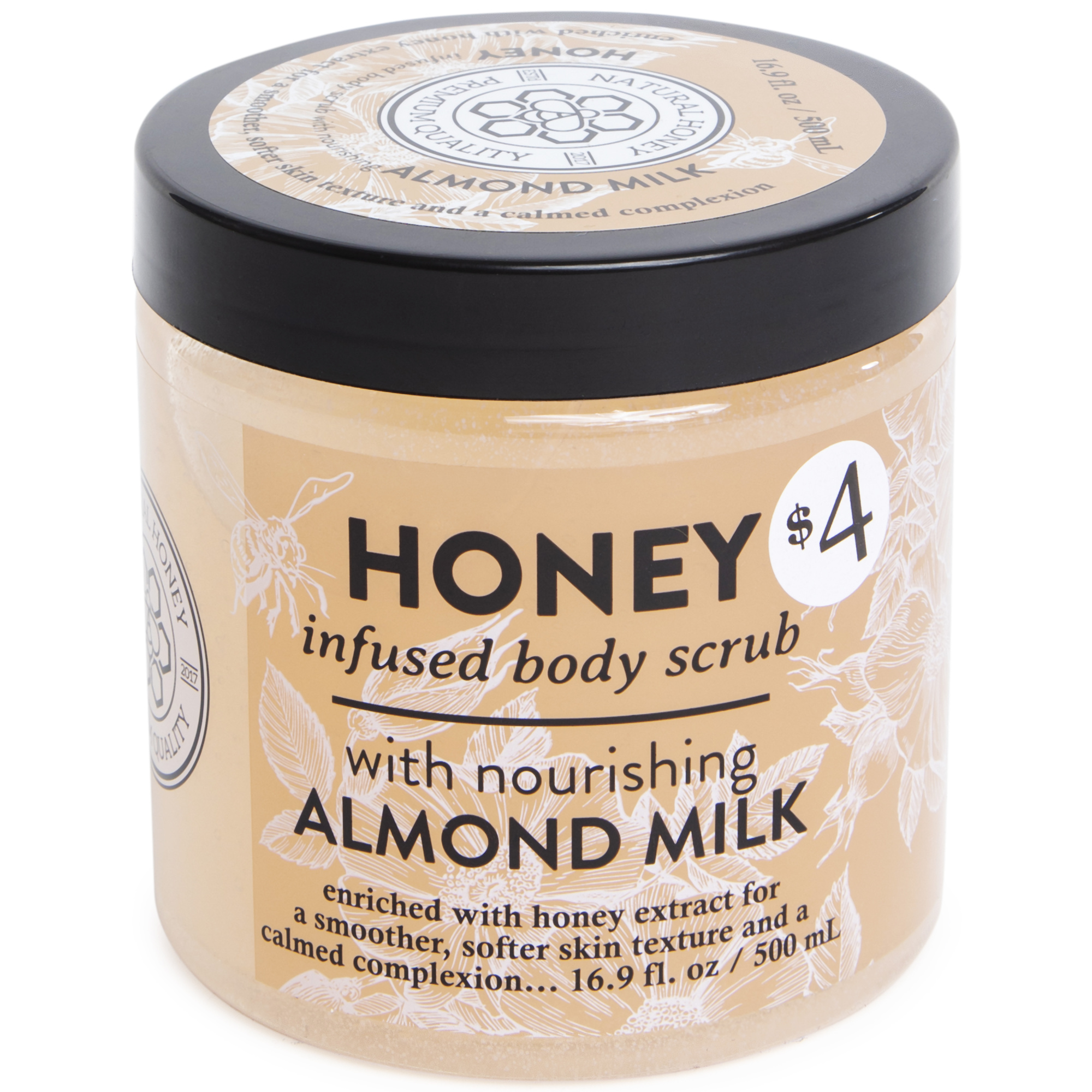 Honey-infused Body Scrub With Almond Milk 16.9 Fl.oz