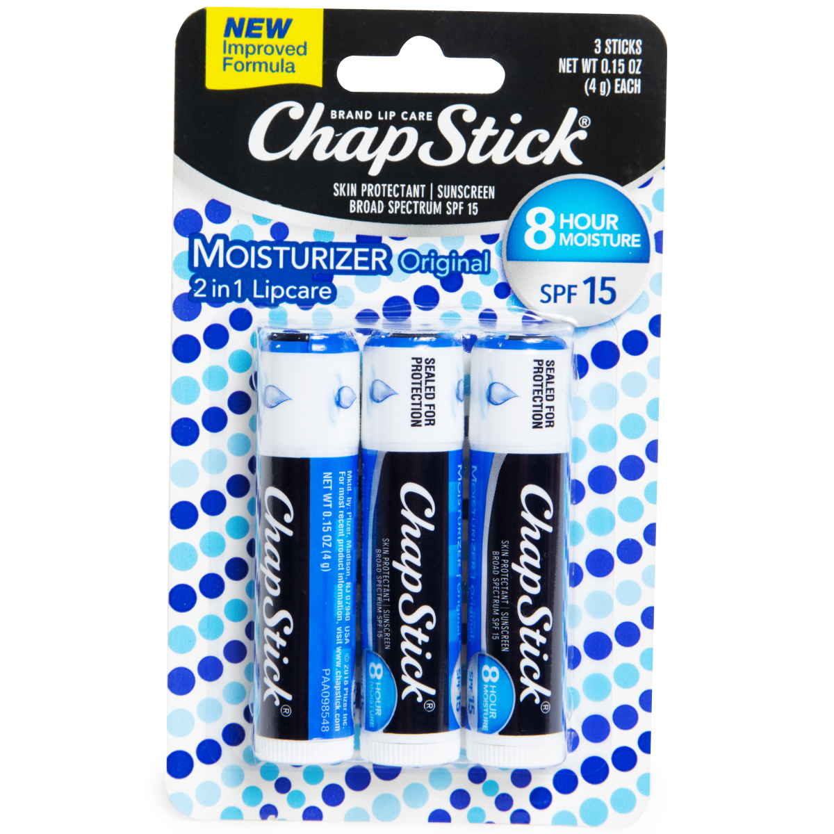 Chapstick® Lip Balm With Sunscreen 3-Pack