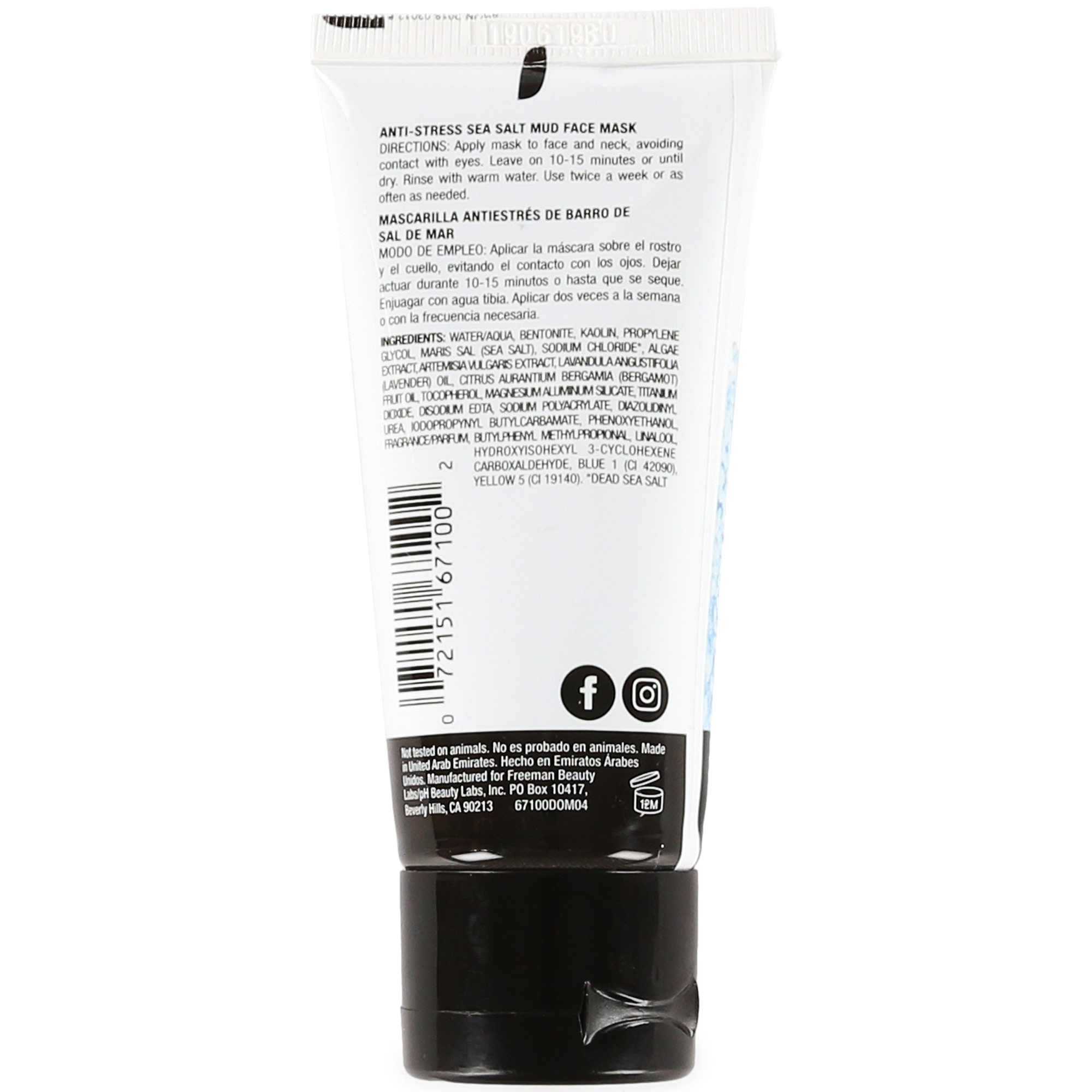 Freeman® Basics Anti-Stress Sea Salt Mud Face Mask 1.5oz