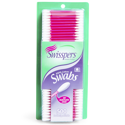 Swisspers® Cotton Swabs 500-Count