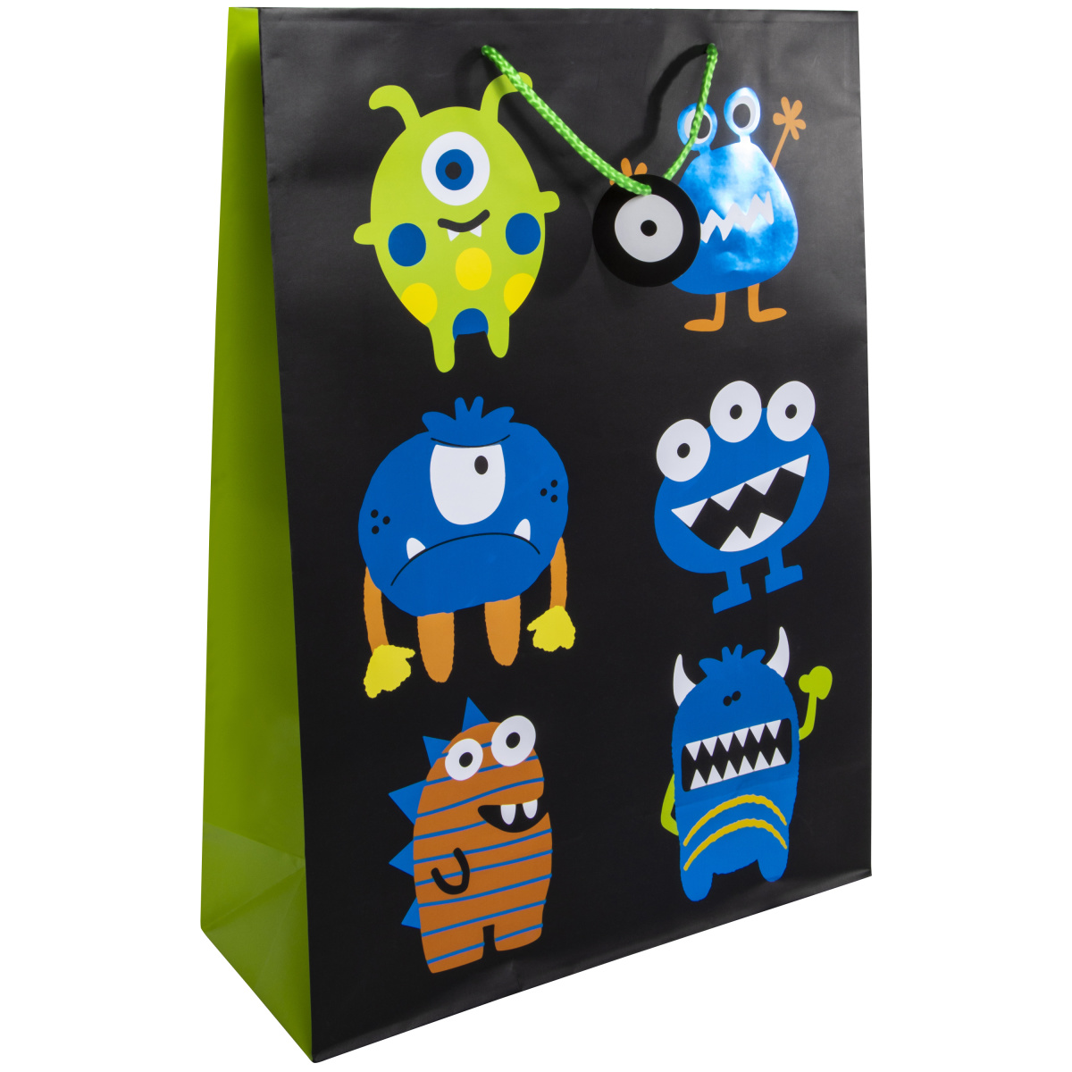 Happy Monsters Large Gift Bags 11in x 17in