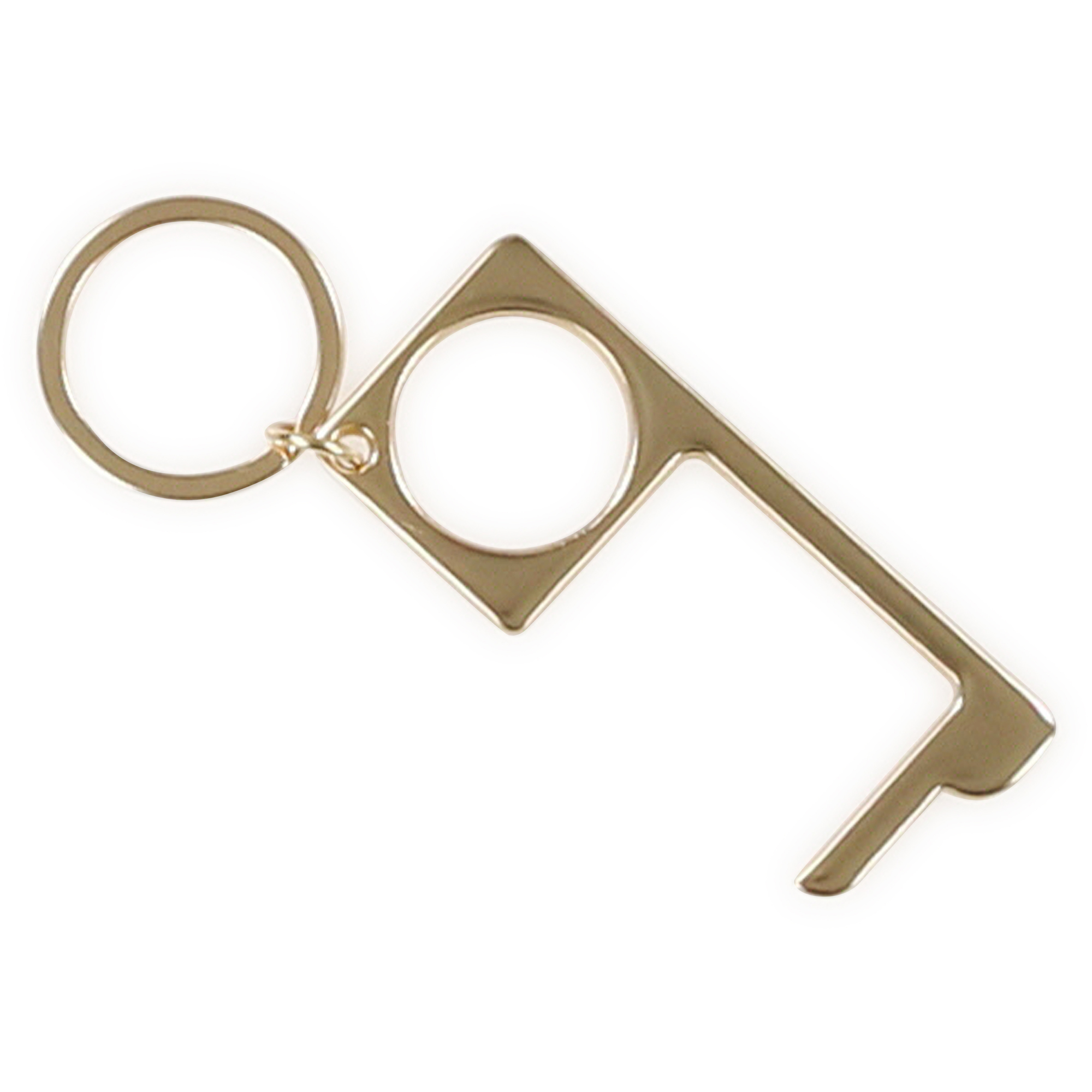 Anti-Microbial Brass No-Touch Safety Tool Keychain